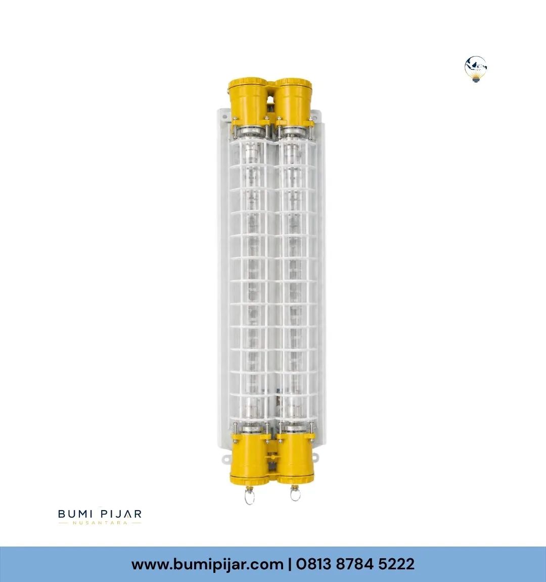 Lampu TL Explosion Proof Warom HRY52 2×18 Watt IP66 ATEX