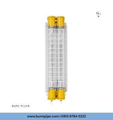 Lampu TL Explosion Proof Warom HRY52 2×18 Watt IP66 ATEX