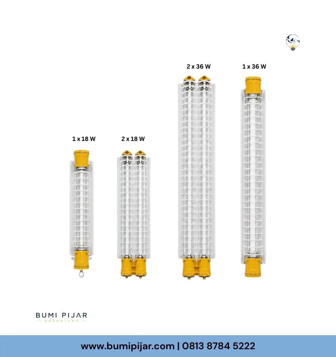 Lampu TL Explosion Proof Warom HRY52 ATEX